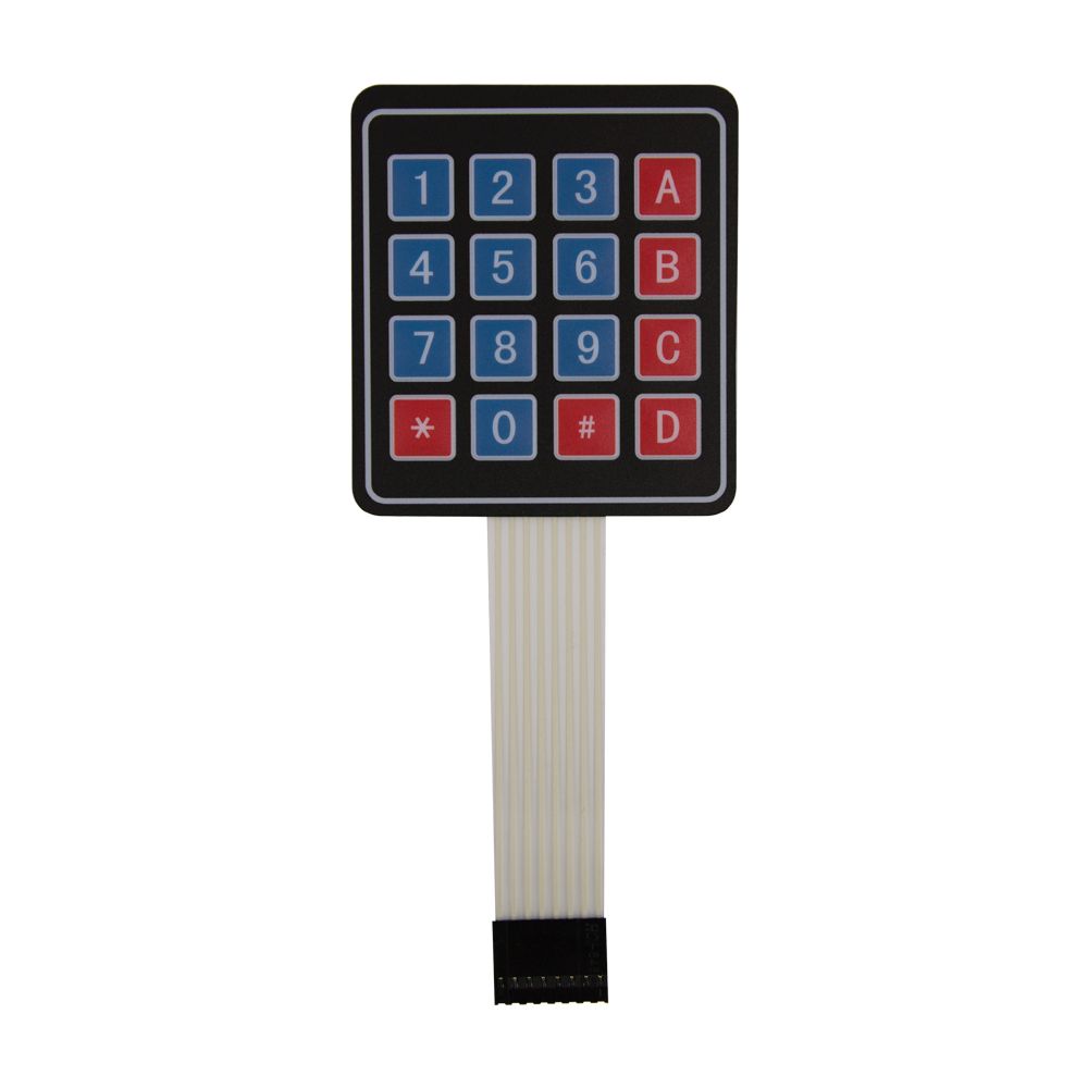 Keypad 16 knoppen 4x4 met membraam schakelaars 02
